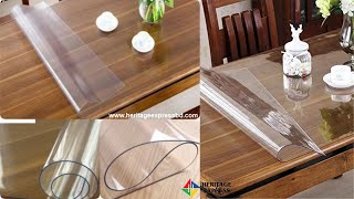 PVC Transparent Topper Table Protector Office Desk Blotter Mat Clear Waterproof Anti Scratch [upl. by Conchita]