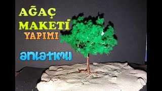 Maket Ağaç Yapımı  MODEL TREE DIY [upl. by Ozzy740]