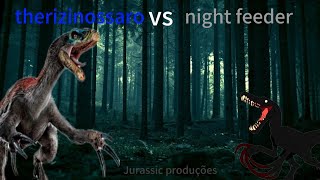 therizinossaro vs night feeder  A batalha dos ceifadores [upl. by Erdreid75]