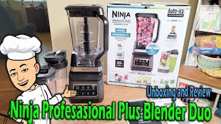 Ninja Professional Plus Blender Duo Auto IQ BN750 Series Unboxing and Review [upl. by Hahn767]