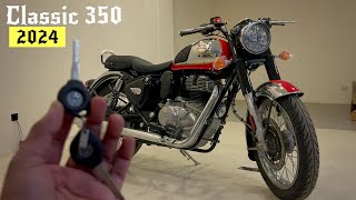 Royal Enfield Classic 350 Chrome Top Model 2024 On Road Price  Exhaust Sound  Detailed Review [upl. by Sheri723]