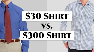 30 vs 300 Mens Dress Shirt  How To Spot Quality Shirts amp Avoid Crap  Gentlemans Gazette [upl. by Elocn]