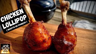 Recette chicken lollipop facile au BBQ  comment faire des pilons de poulet façon lollipop au BBQ [upl. by Enined]