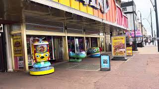 Great Yarmouth walk Wellington pier to Britannia pier video [upl. by Nort]