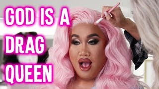 HOW TO SLAY A DRAG QUEEN WIG feat PLASTIQUE TIARA  PatrickStarrr [upl. by Oilenroc]