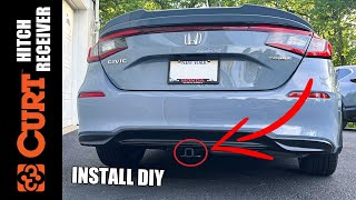 Trailer Hitch Install DIY 20222025 Honda Civic  CURT CLASS 1 [upl. by Stonwin]