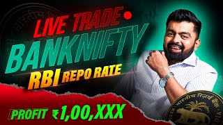 Live Intraday Trading  1 Lakh Plus Profit  Banknifty Expiry [upl. by Hafinah]