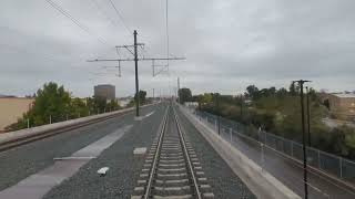 CalTrain First Person Cab Ride  Redwood City CA  San Francisco CA  130 kmh Express Train [upl. by Dominick]