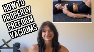 Get A Smaller Waist With Vacuums  How To Do An Ab Vacuum [upl. by Lseil413]