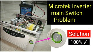 Microtek Inverter Onoff main button problem solution🔥🔥 [upl. by Giustina]