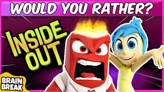 Inside Out Would You Rather Workout  Brain Breaks For Kids  Just Dance  Danny GoNoodle [upl. by Sonstrom]