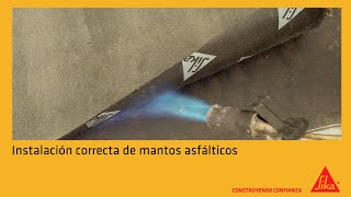 Instalación correcta de mantos asfálticos [upl. by Enomal512]