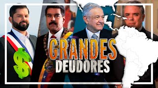 Los 10 países con la MAYOR DEUDA EXTERNA de América Latina 2022 [upl. by Chak]