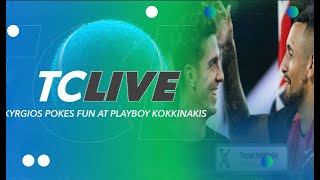 Kyrgios Pokes Fun At Playboy Kokkinakis  Tennis Channel Live [upl. by Riannon295]