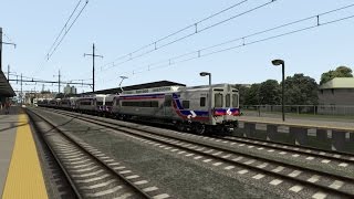 Train Simulator 2016 HD SEPTA M8 Silverliner V Reskin on The Trenton Line Mod Update 81916 [upl. by Lodi]