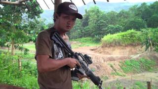 M16A1 carbine conversion  First Test [upl. by Hennahane]