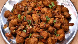 Soya Chunks Fry Recipe Meal Maker Fry Soya Chunks Recipes [upl. by Casabonne883]