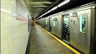 IRT Subway Flatbush Avenue amp Manhattan Bound R142 2 amp 5 trains at Beverly Road [upl. by Courtney]