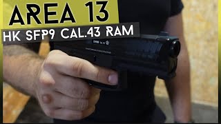 AREA13  Umarex HecklerampKoch SFP9 RAM Cal43  Sidearm  Kurzvorstellung  Paintball amp Airsoft [upl. by Ajay]