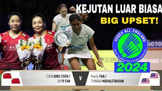 WOW PEARLY TanThinaah Kejutkan Juara Dunia 4x Chen QingJia Yi Fan di All England 2024 [upl. by Naenaj]