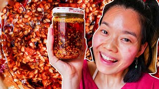 June Reveals The Secret Behind Homemade Chili Oil  Delish [upl. by Ennaillek]