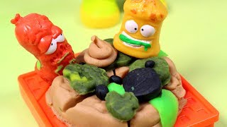 Play Doh • Okropna pizza dla Zgnilaków • Zgnilaki • bajki dla dzieci [upl. by Kraska]