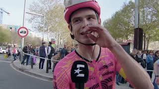 Marijn van den Berg  Interview at the finish  Stage 5  Volta Ciclista a Catalunya 2024 [upl. by Airamak]