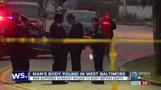 Mans body found in West Baltimore [upl. by Solohcin]