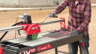 Wet Saw Tile Cutter  Cortador Eléctrico RUBI DV 200 1000 [upl. by Benkley]