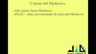 videocorso Storia Medievale  Lez 1 [upl. by Celestine]