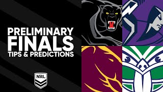 NRL Tips amp Predictions  Preliminary Finals  NRL 2023 [upl. by Maritsa]