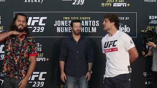 Jorge Masvidal vs Ben Askren Face Off “Why are you so mad” [upl. by Neelrahc]