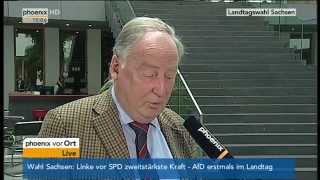 Landtagswahl Sachsen Alexander Gauland zum Wahlergebnis am 01092014 [upl. by Gwynne]