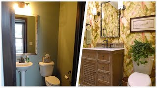 75 Yellow Brown Floor Powder Room Design Ideas Youll Love ☆ [upl. by Arundel428]