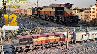 ABR WDM3D in VSKP livery tows 16588 Bikaner  Yesvantpur Express wdm3d alco indianrailways rail [upl. by Esinad]