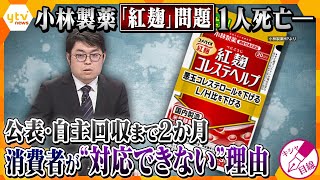 【キシャ解説】小林製薬「紅麹」サプリで1人死亡―自主回収まで約2か月 公表遅れた理由・被害が拡大している背景 [upl. by Darahs]