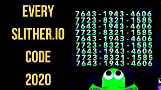 Best slitherio codes 2020 [upl. by Halbeib]