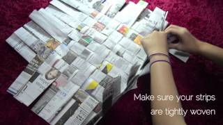 DIY Newspaper Basket [upl. by Leinehtan811]