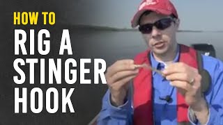 How to Rig a Stinger Hook on a Jig [upl. by Eednar]