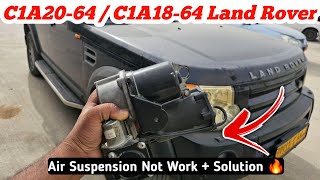 C1A2064  C1A1864 Range Rover L322 Air Suspension Fault  Solution  Complete guide [upl. by Benge]