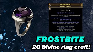 POE 20 Divine FROSTBITE Ring craft [upl. by Leverett]