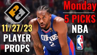 PRIZEPICKS NBA MONDAY 1127 CORE PLAYER PROPS [upl. by Wardle57]