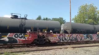 NS 4599 intermodal and NS 4252 mixed freight Train Meet Richland PA 268 and 11K [upl. by Behm]