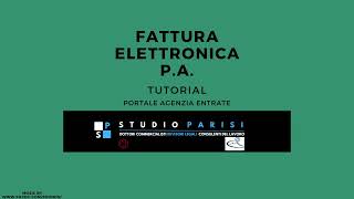 Fattura elettronica PA regime forfettario  Tutorial completo sito Agenzia Entrate [upl. by Oiliruam]