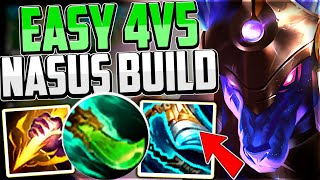 NASUS WAS MADE FOR THIS 4v5 CARRY BUILD Nasus Jungle Season 13 League of Legends [upl. by Yerbua]