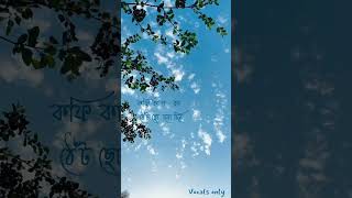 ঘুম ভেঙে কিছু মেঘলা দিন হোক vocals only justvocals janidekhahobe [upl. by Anoed464]