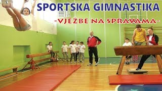 Sportska gimnastika vježbe na spravama  Školica sporta STEP [upl. by Laith725]