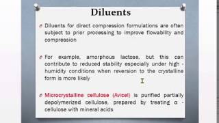 Selection of Excipients Pharmaceutics BPHARM 4 [upl. by Meeks]