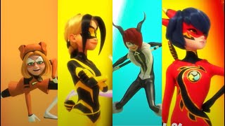 All Heroes Present In Penalteam Miraculous Ladybug [upl. by Doownil33]