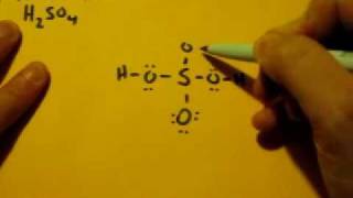 Lewis Dot Structure of H2SO4 Sulfuric Acid [upl. by Ailerua]